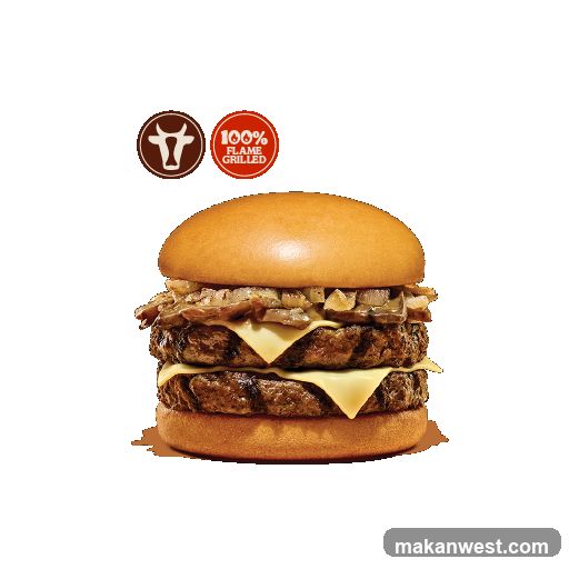Double Cheeseburger with Mushrooms