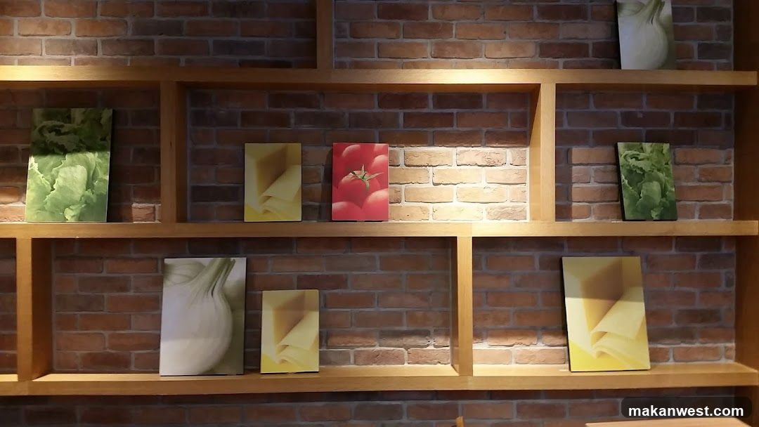 Decorated Shelves with Food Art