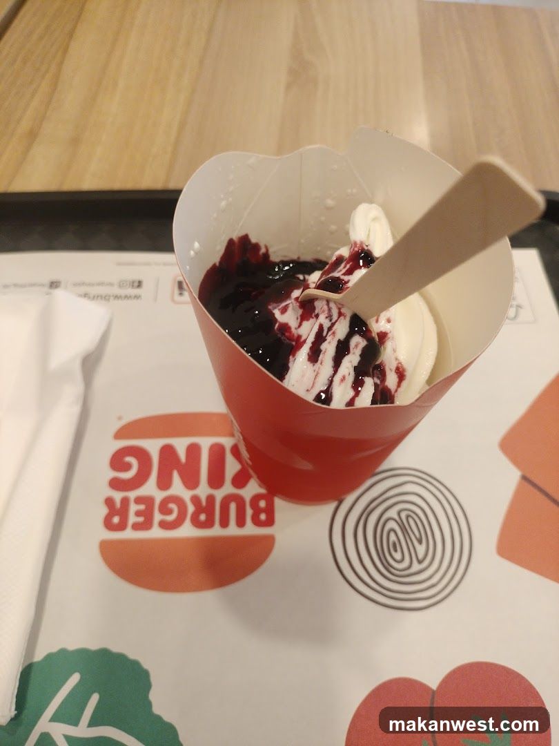 Dessert with Berry Topping