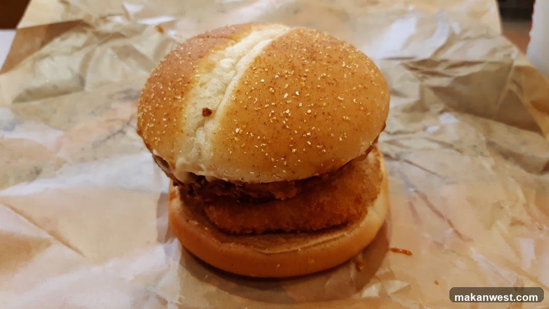 Burger on Crumpled Paper
