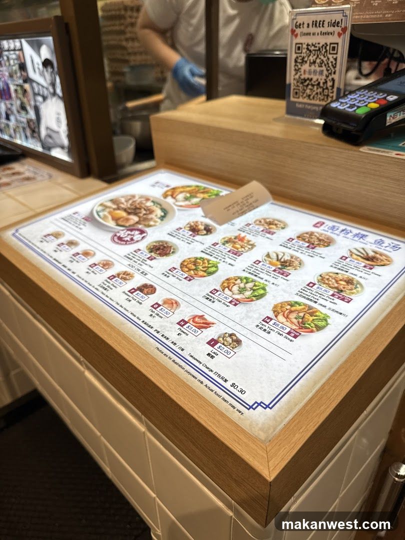 Noodle Soup Menu