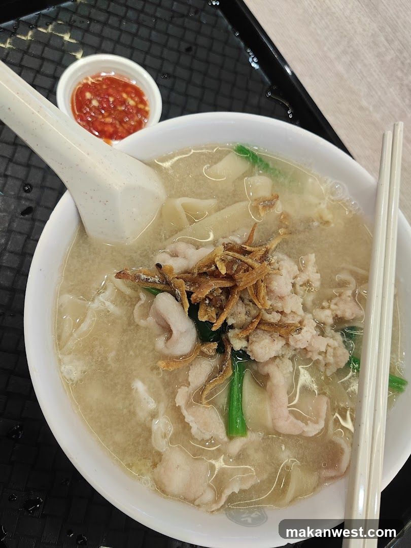 Noodle Soup with Pork and Anchovies