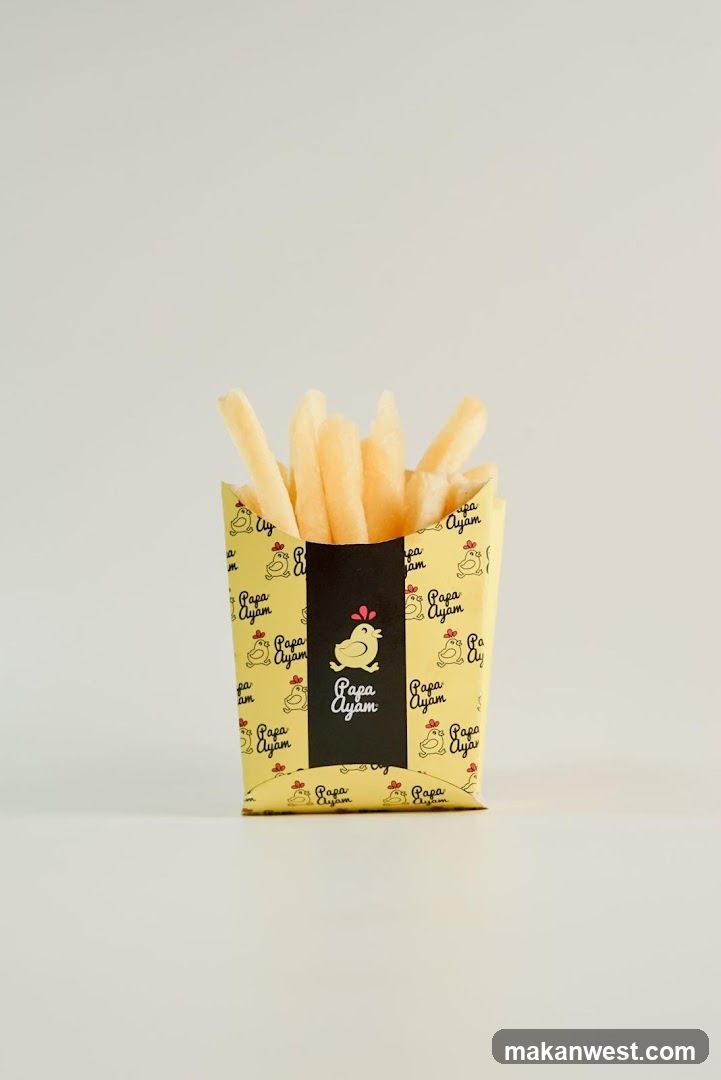 French Fries in Branded Packaging