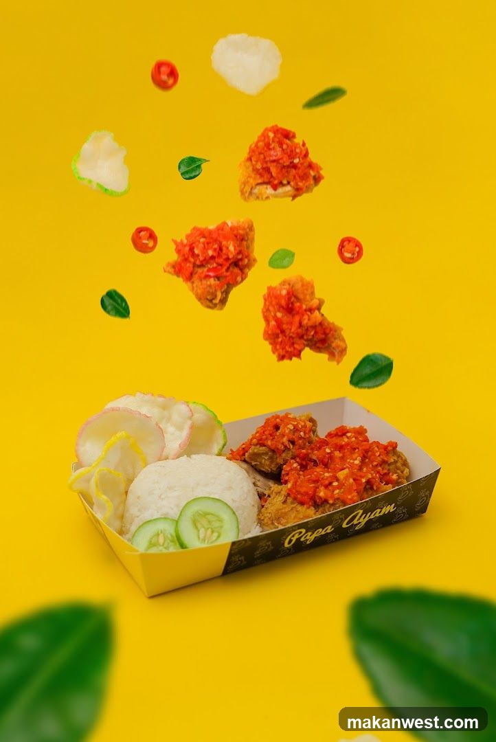 Spicy Fried Chicken with Rice