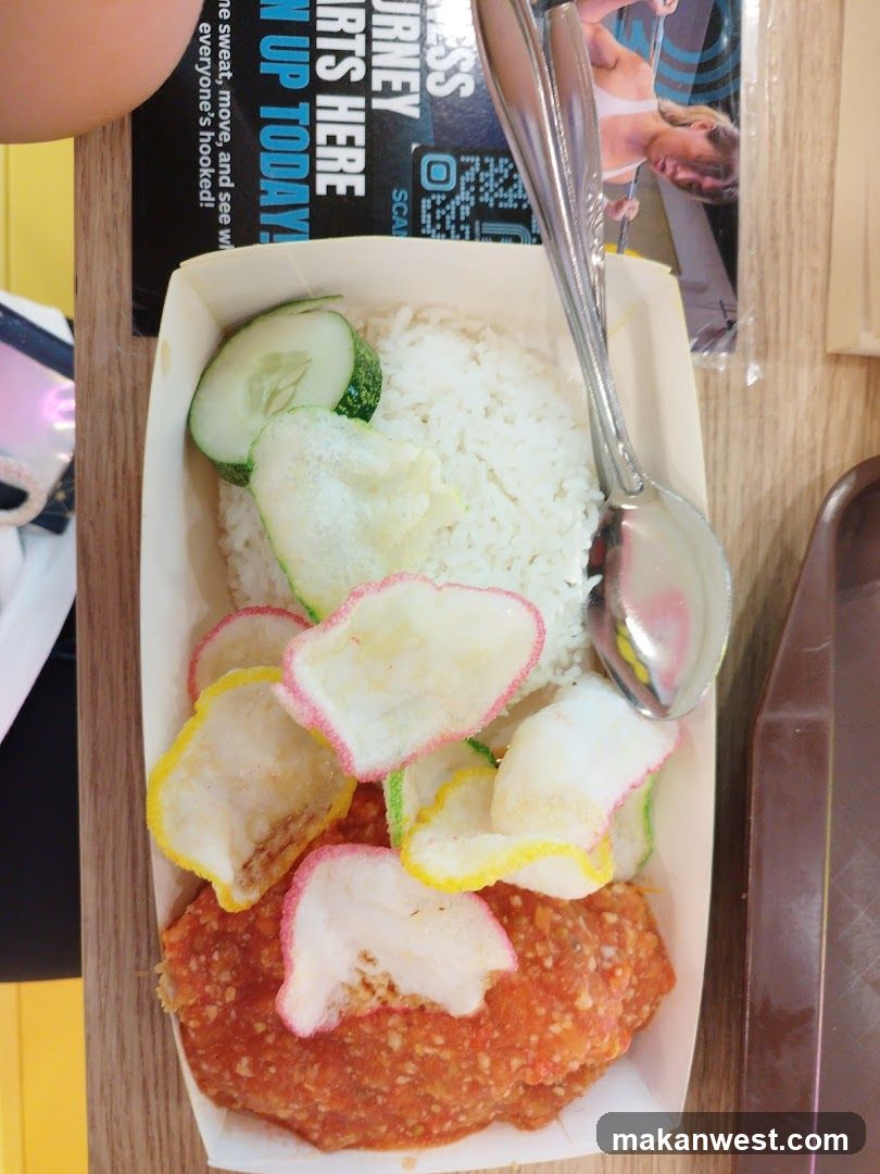 Meal with Rice and Crackers