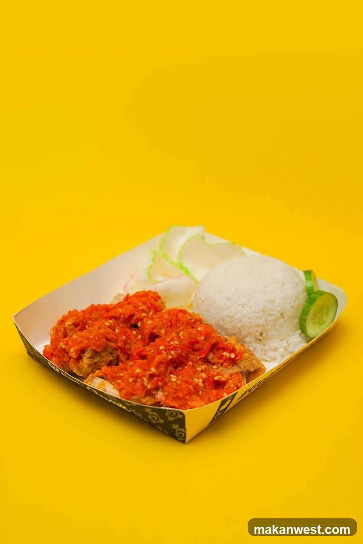 Spicy Fried Chicken with Rice