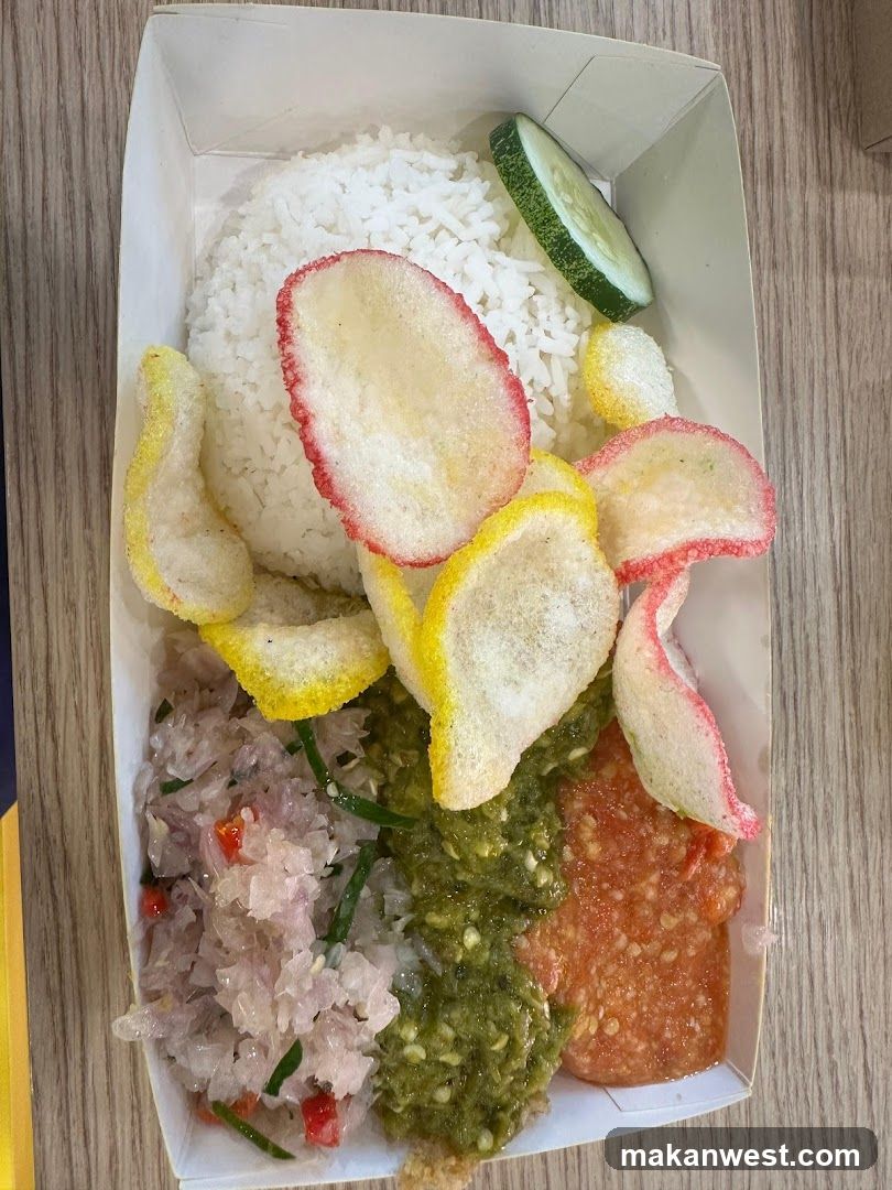 Rice with Sambal and Crackers