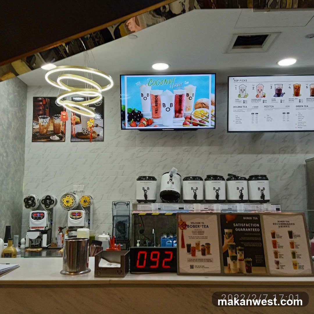 Bober Tea Menu
