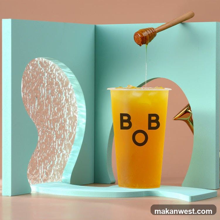 Orange Drink with Honey Drizzle