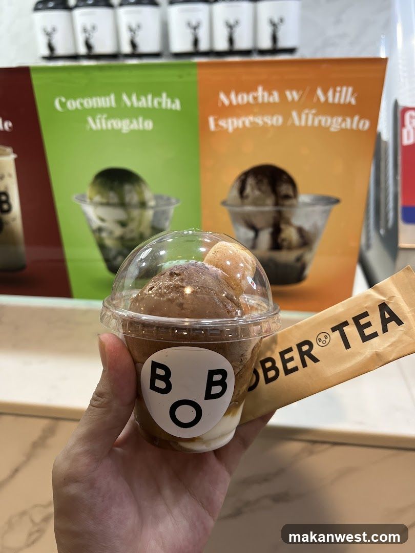 Dessert with Boba Tea Packaging