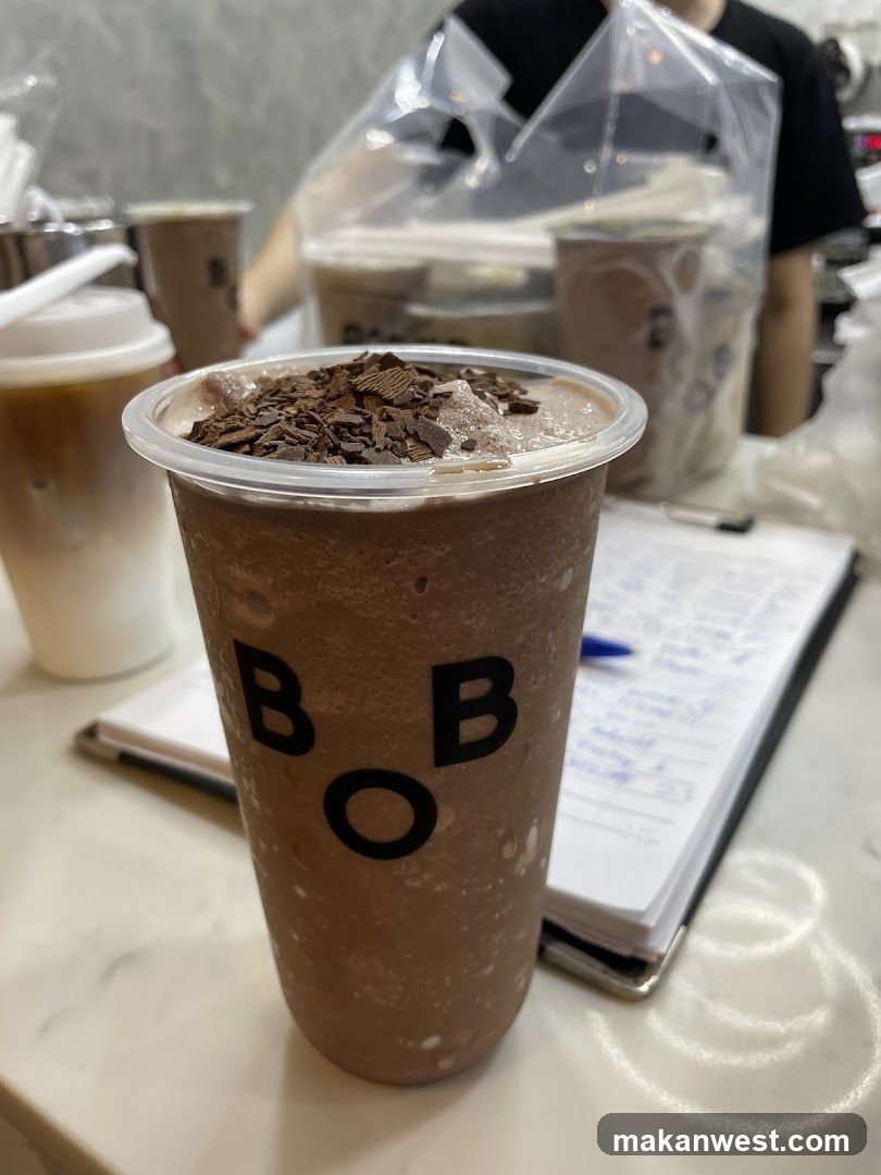 Chocolate Drink with Toppings