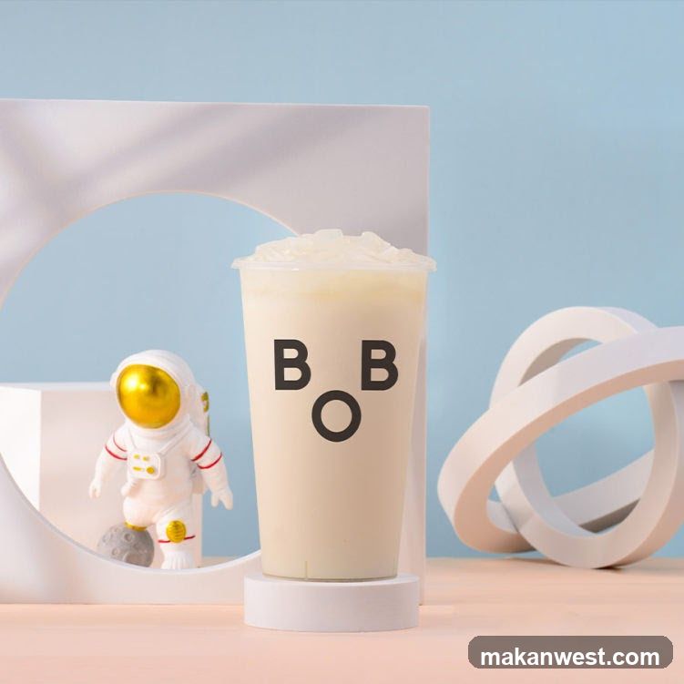 Beverage with Astronaut Figurine