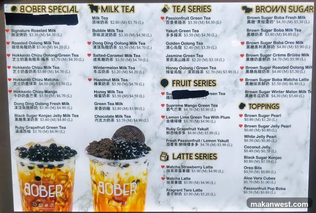 BOBER SPECIAL MILK TEA TEA SERIES BROWN SUGAR