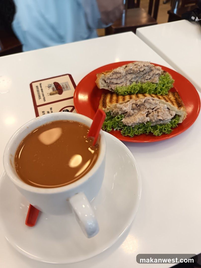 Tuna Sandwich and Coffee