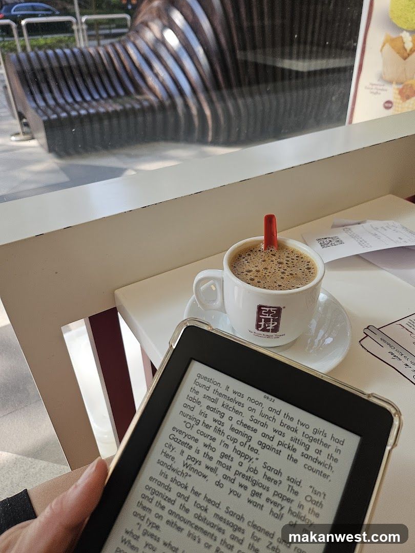 Coffee and E-reader