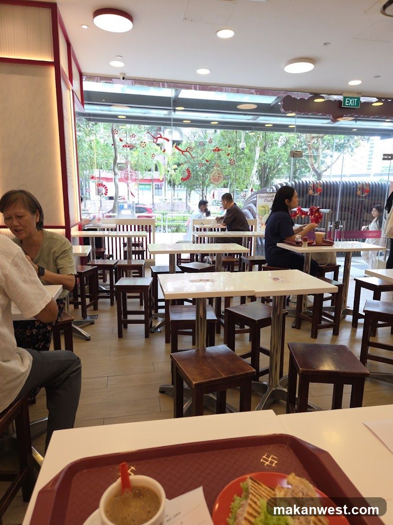 Restaurant Interior with Diners