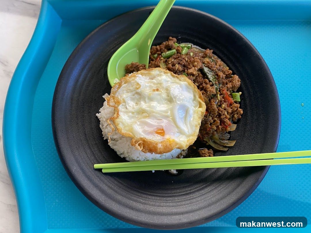 Minced Meat with Rice and Fried Egg