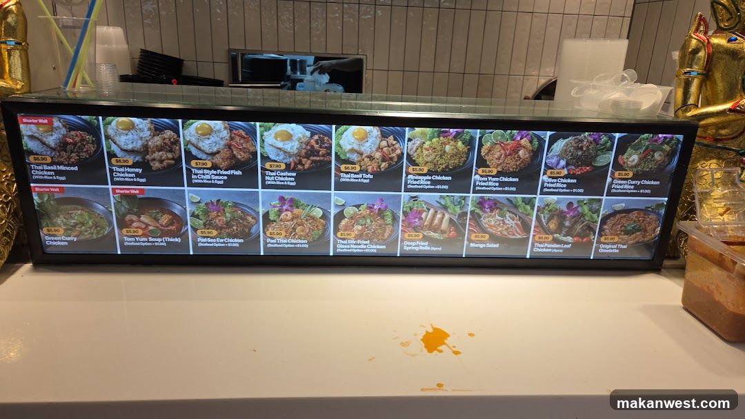 Thai Food Menu
