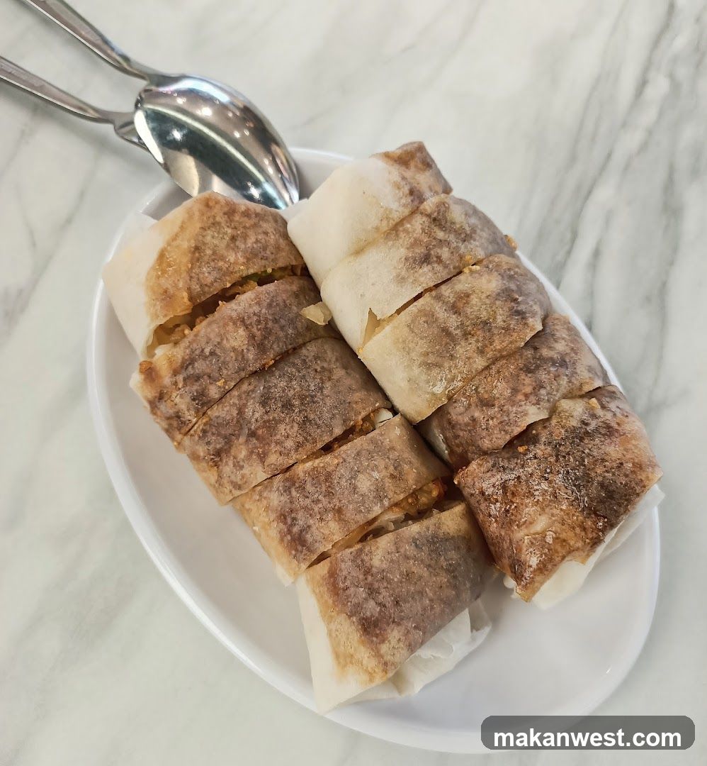 Spring Rolls on a Plate