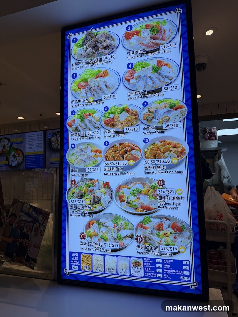Fish Soup Menu