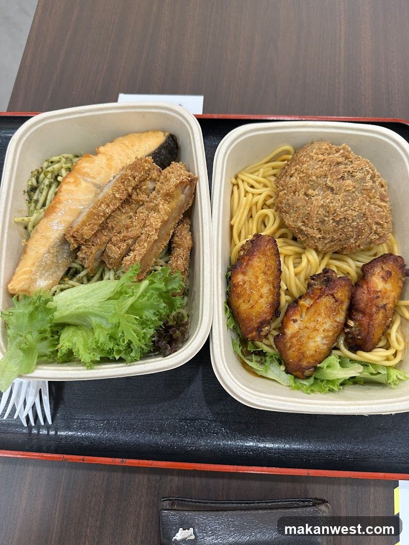 Two Takeout Containers of Food
