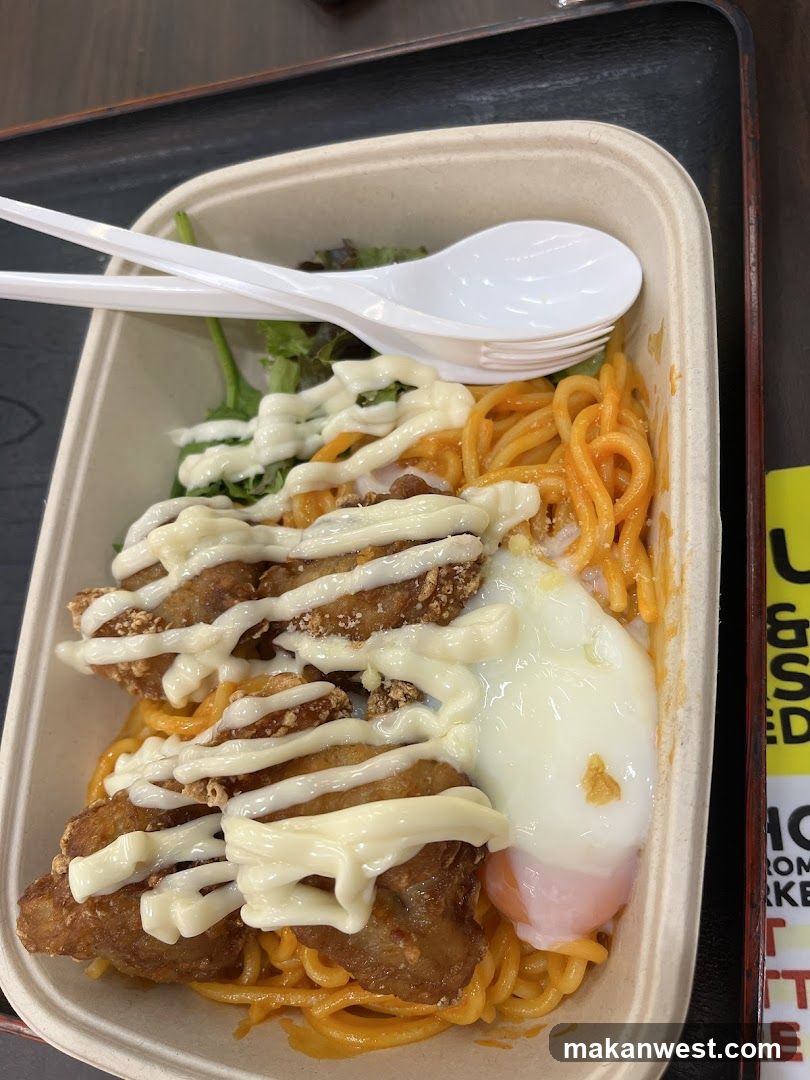 Fried Chicken Spaghetti with Egg
