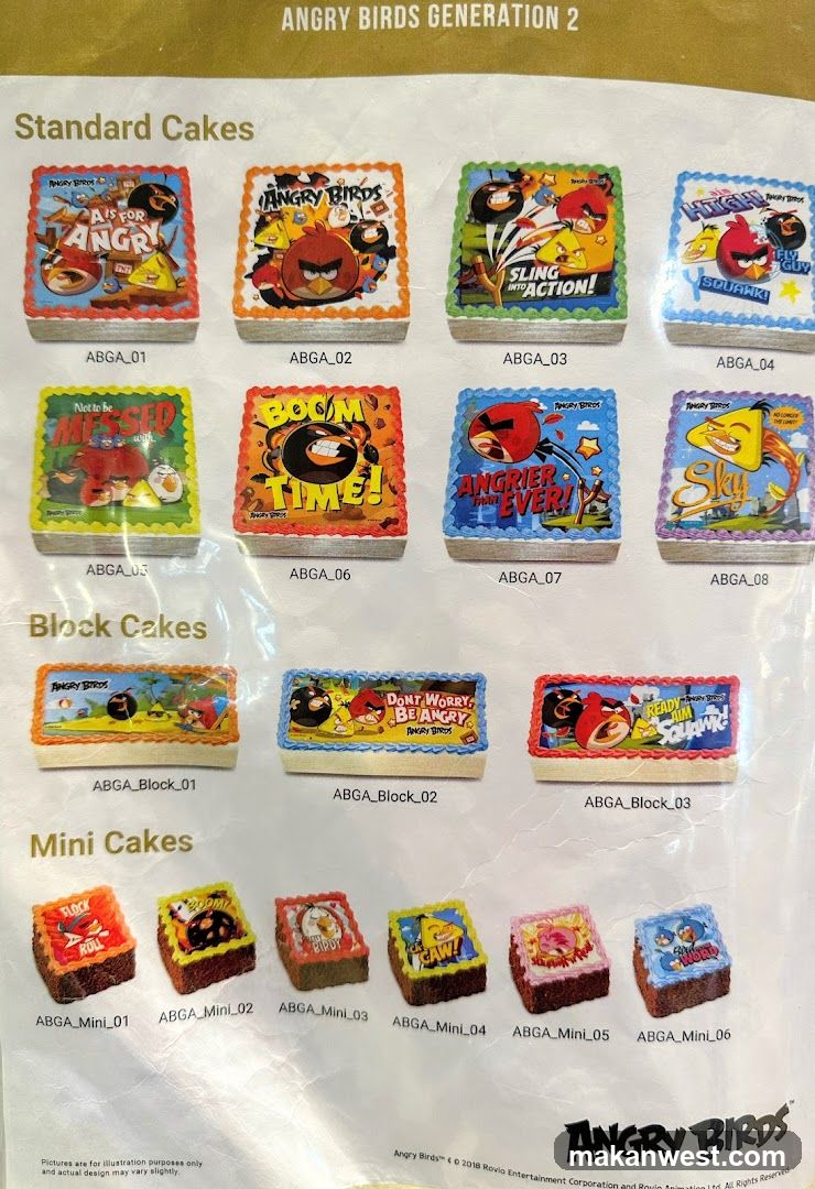 Angry Birds Generation 2 Cakes
