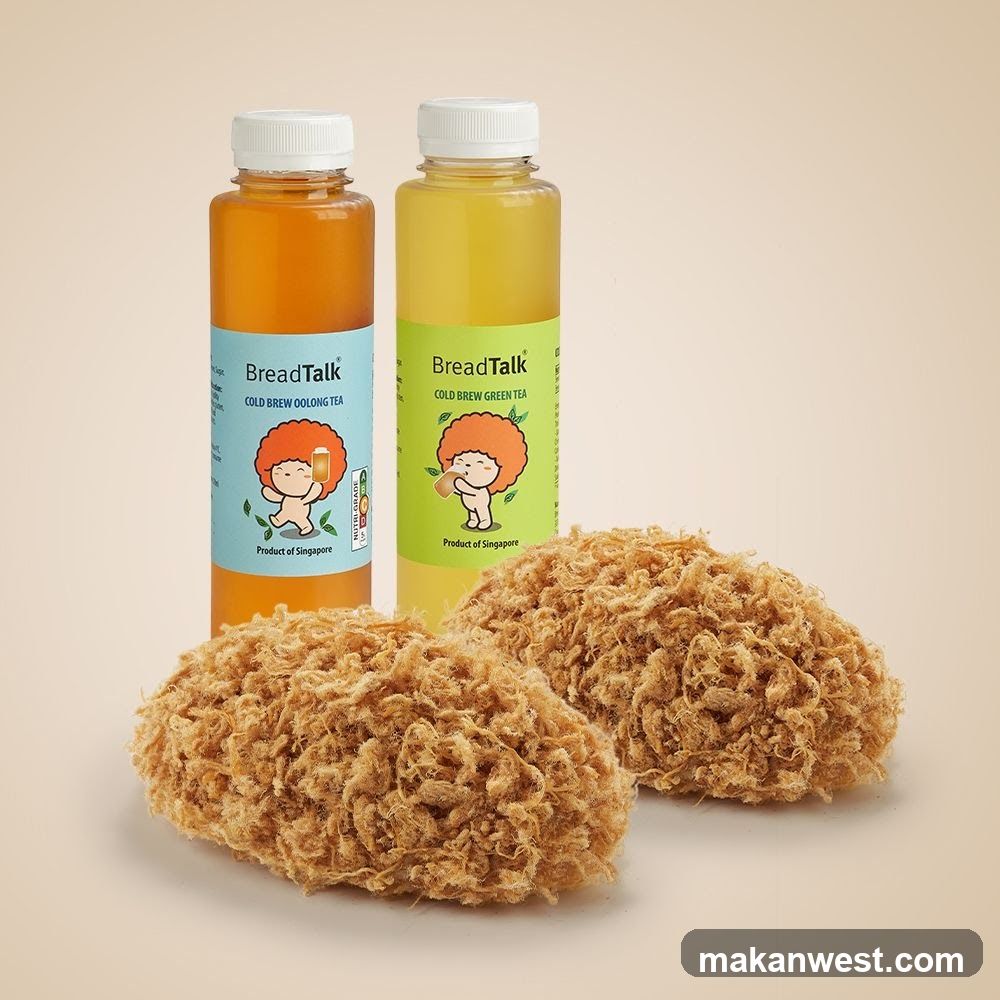 BreadTalk Cold Brew Teas and Floss Buns