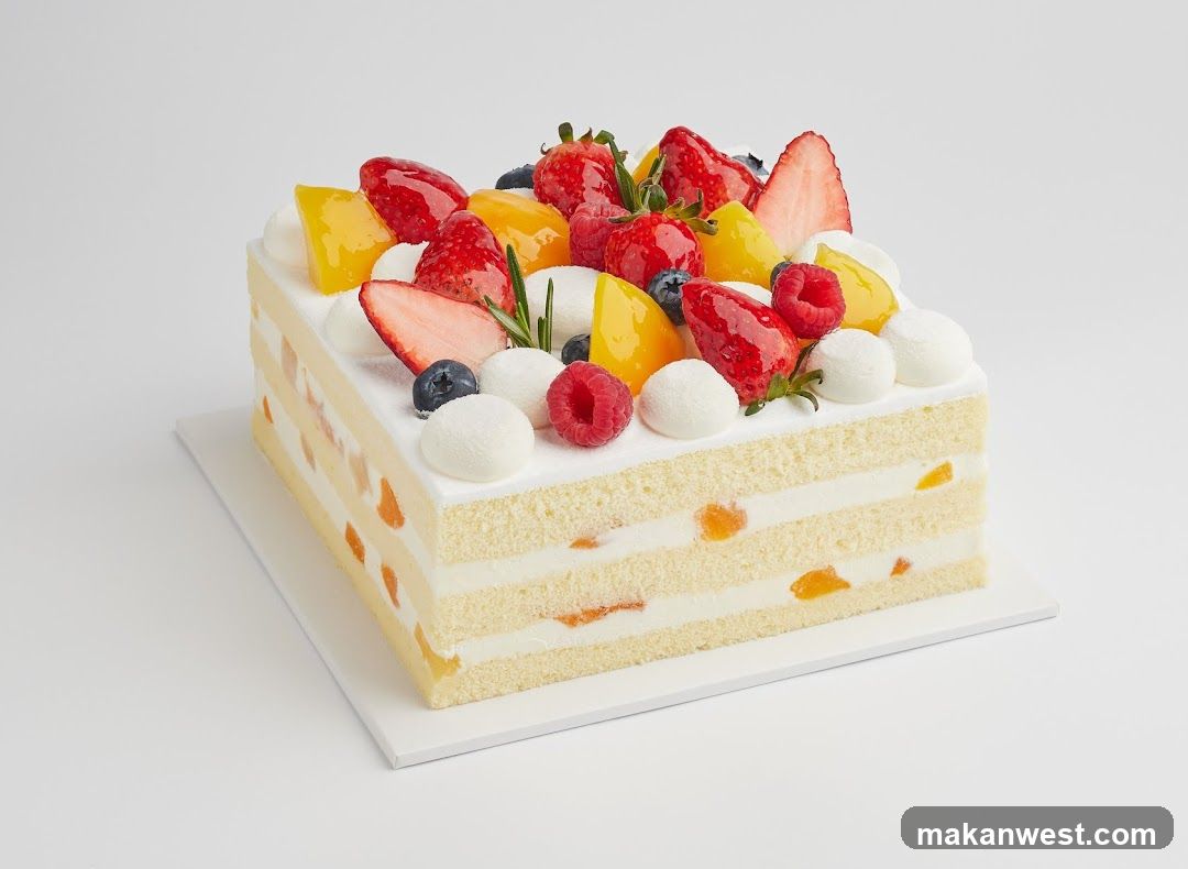 Square Fruit Cake