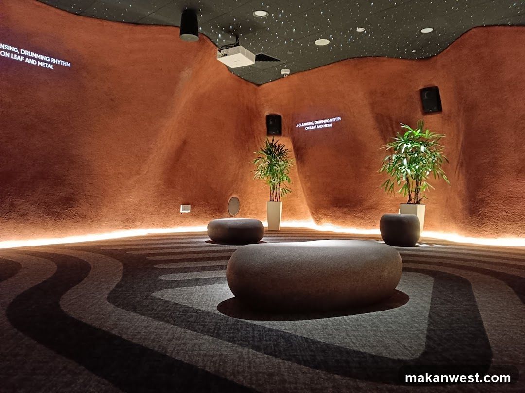 Interior with Text Projections