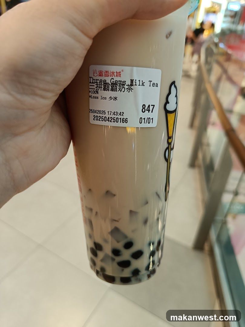 Milk Tea with Boba and Jelly