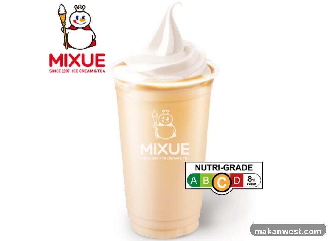 Ice cream and tea drink