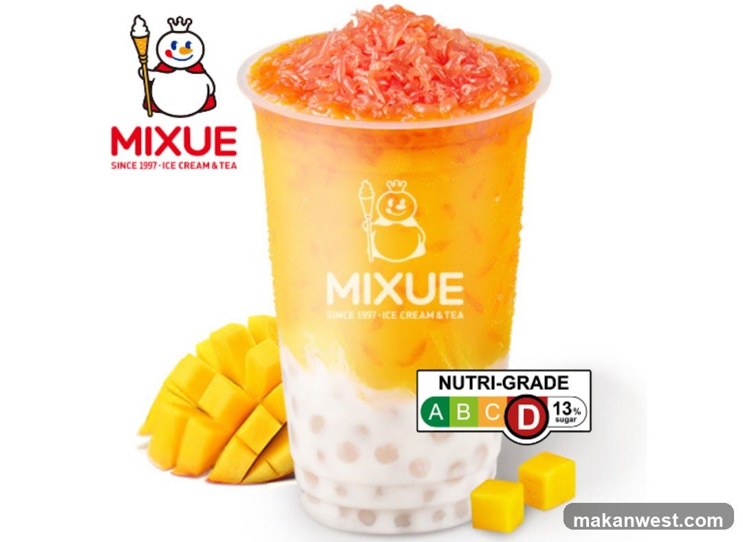 Mango Drink with Tapioca Pearls