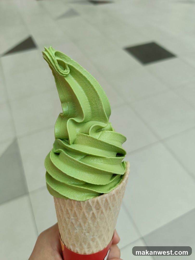 Matcha Soft Serve Ice Cream
