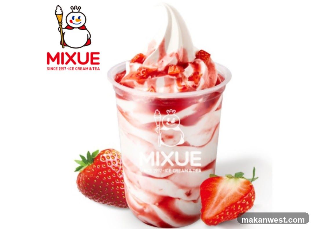 Strawberry Soft Serve Ice Cream