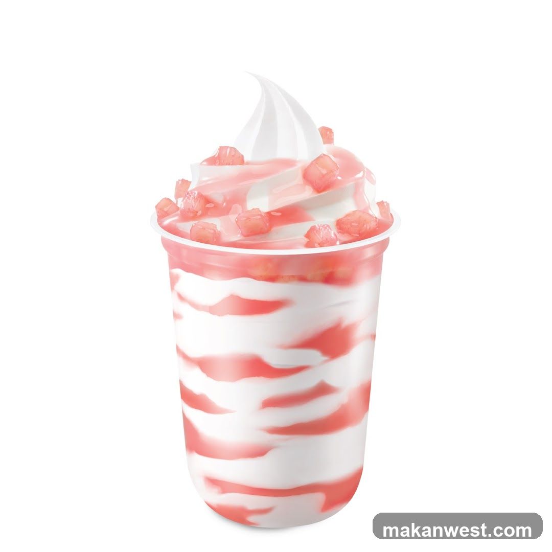 Strawberry Swirl Soft Serve
