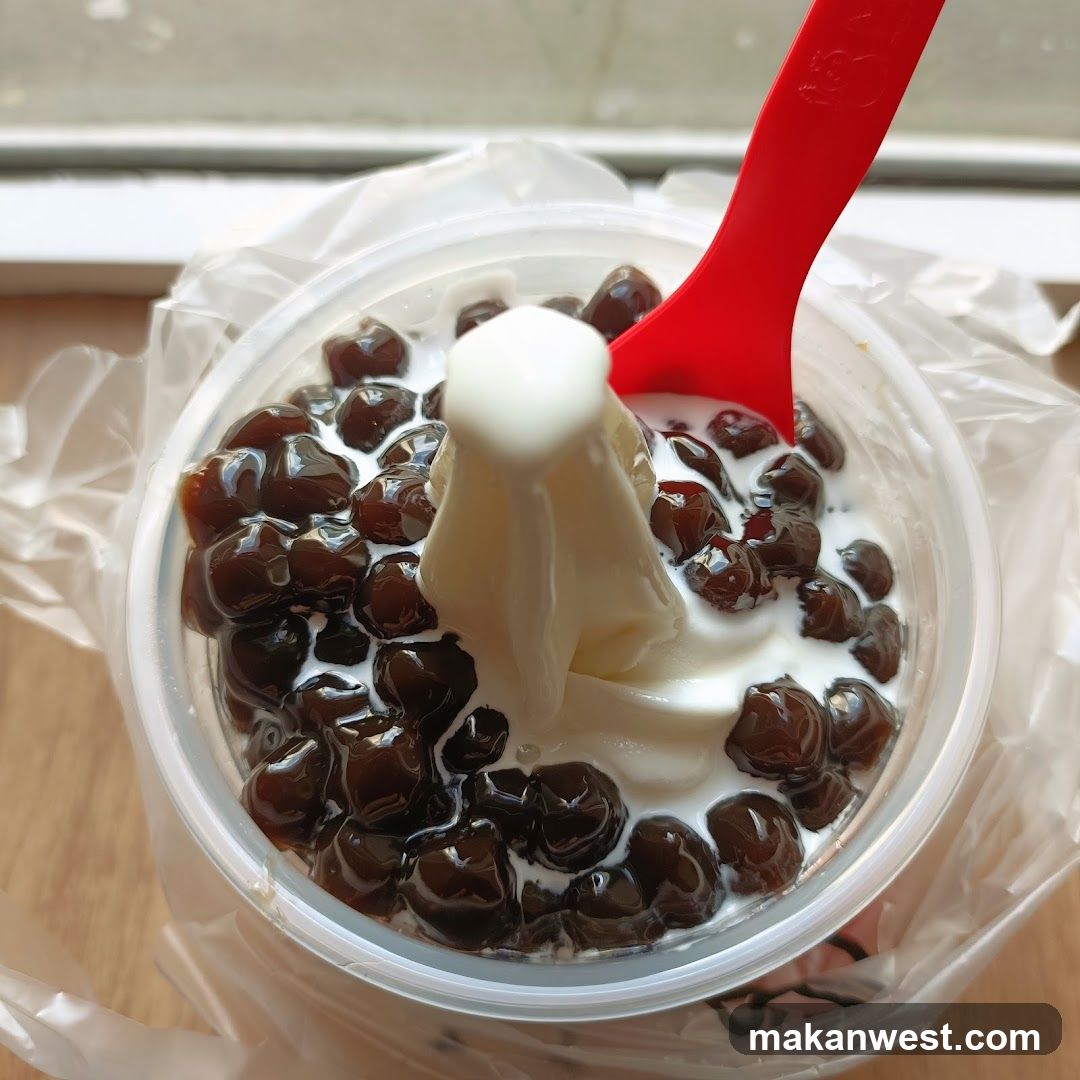 Soft Serve Ice Cream with Boba
