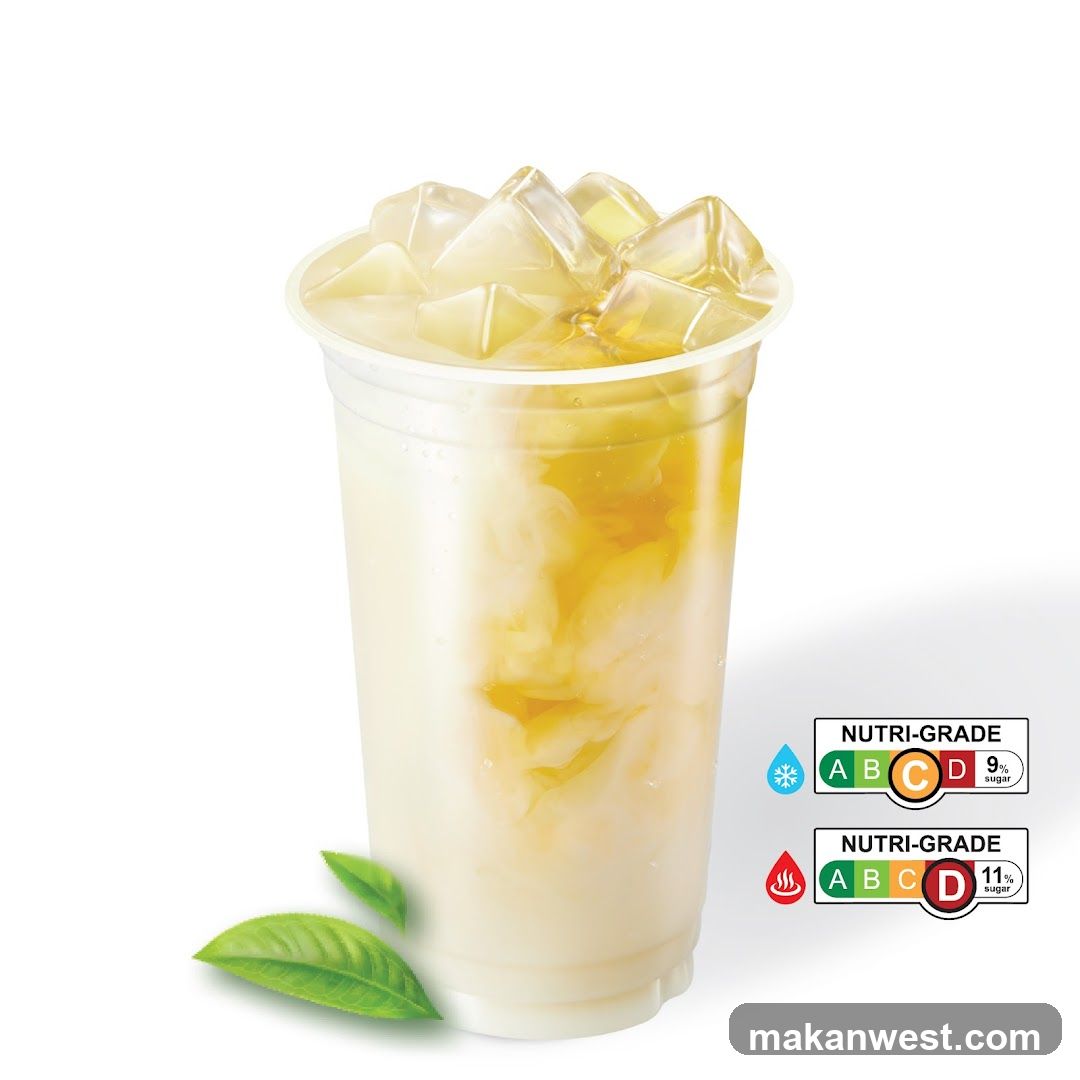 Iced Tea Drink with Nutri-Grade Labels