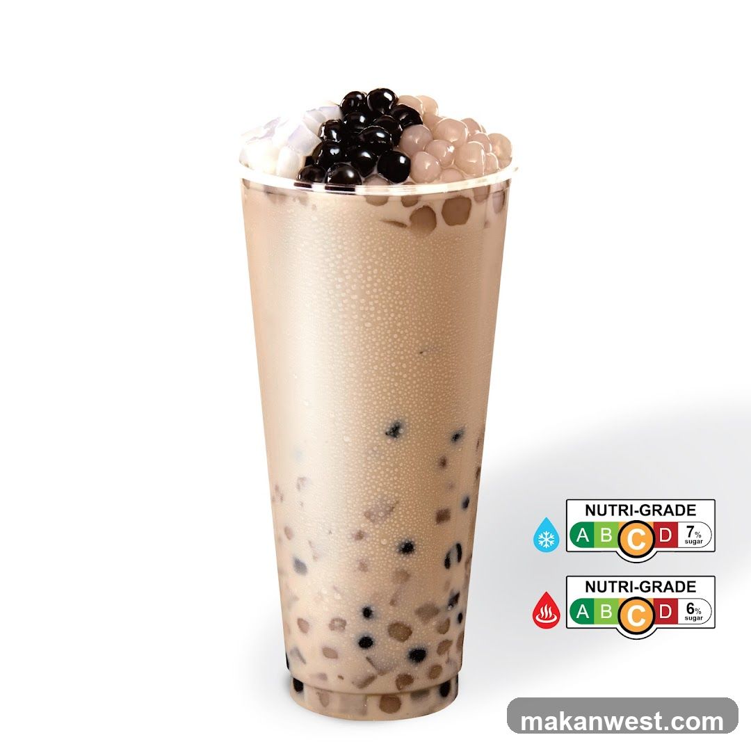 Bubble Tea with Nutri-Grade Labels