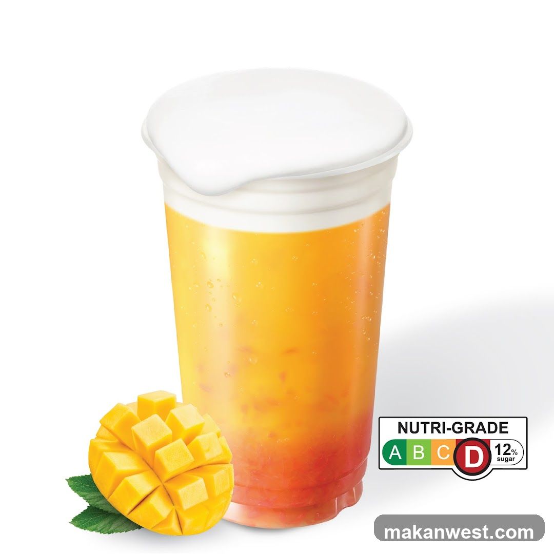 Mango Drink with Creamy Topping