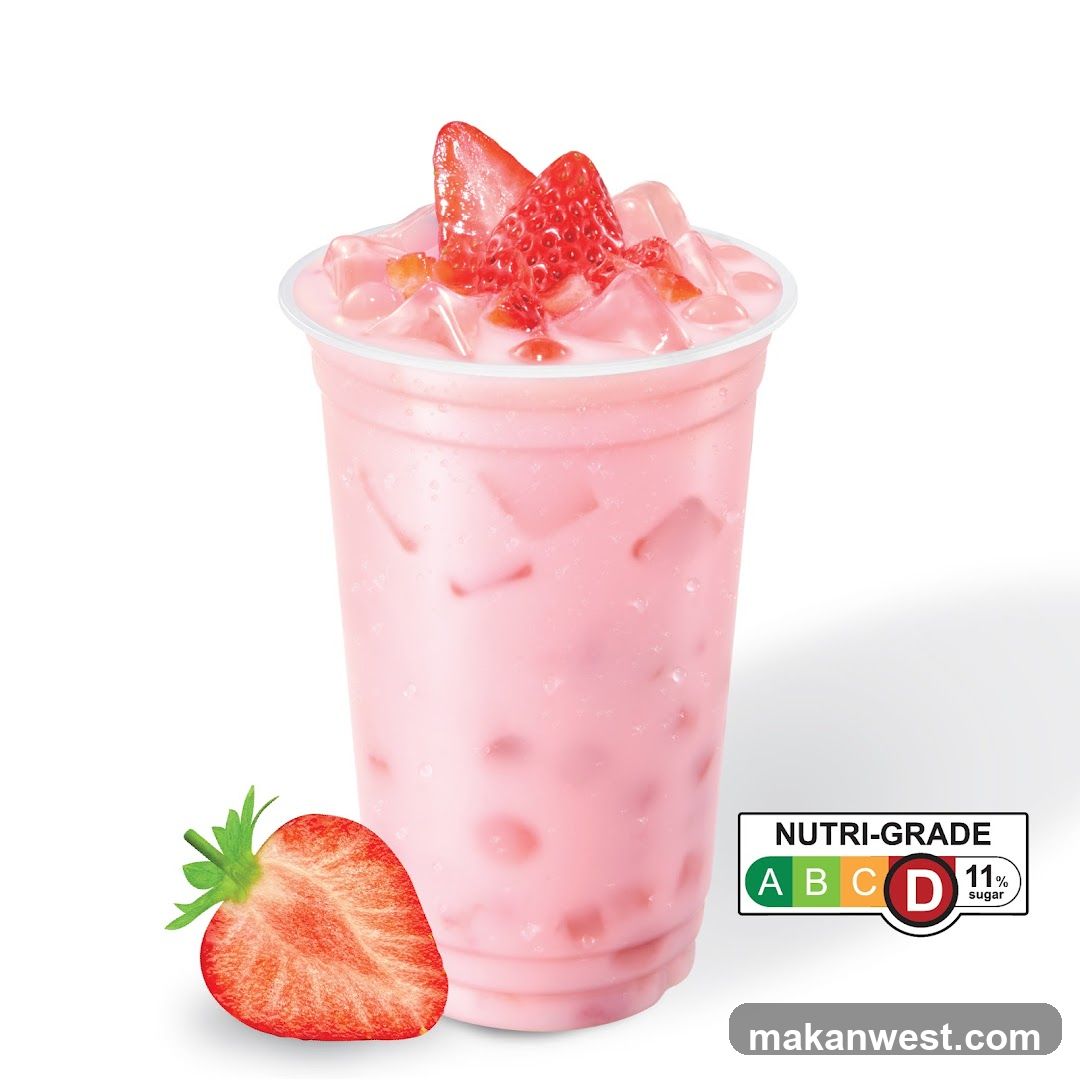 Strawberry Drink with Nutri-Grade Label