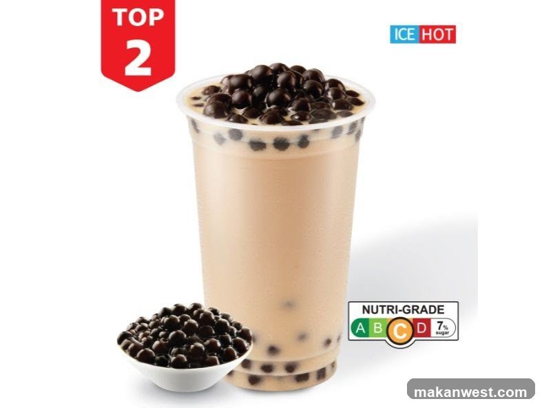 Bubble Tea with Nutri-Grade Label
