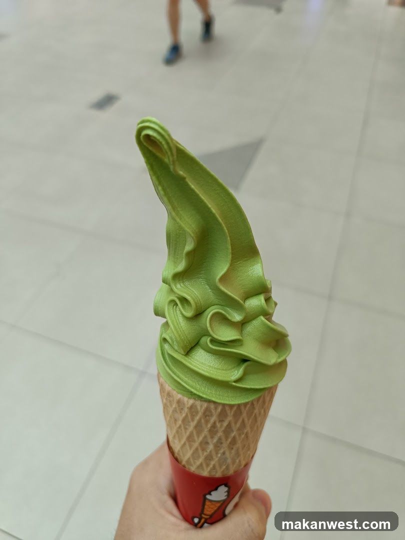 Matcha Soft Serve Ice Cream