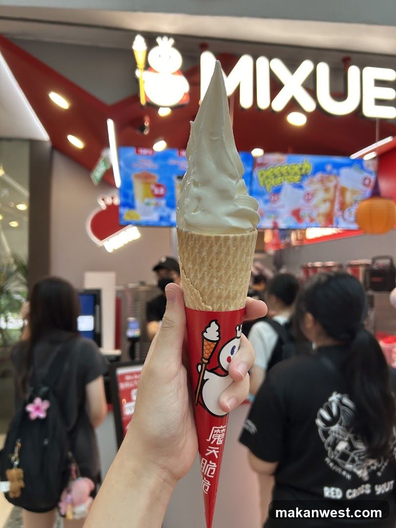 Ice Cream Cone at Mixue