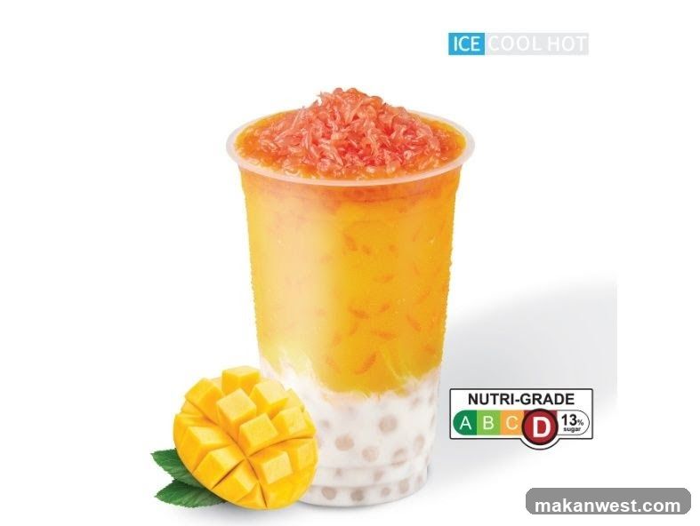 Mango Drink with Tapioca Pearls