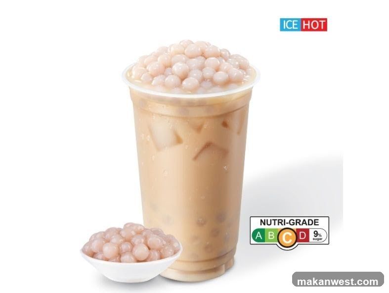 Bubble Tea with Nutri-Grade Label