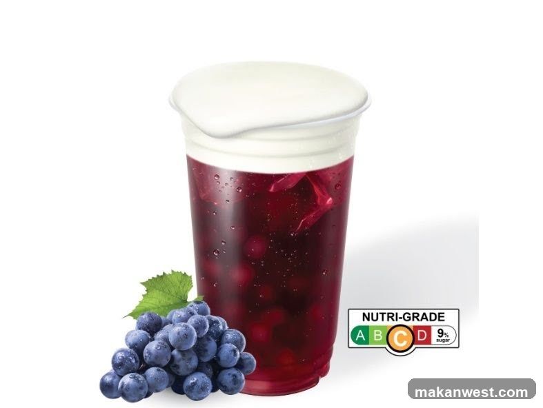 Grape Drink with Creamy Topping