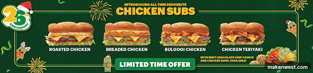 Introducing all-time favorite chicken subs for a limited time offer.