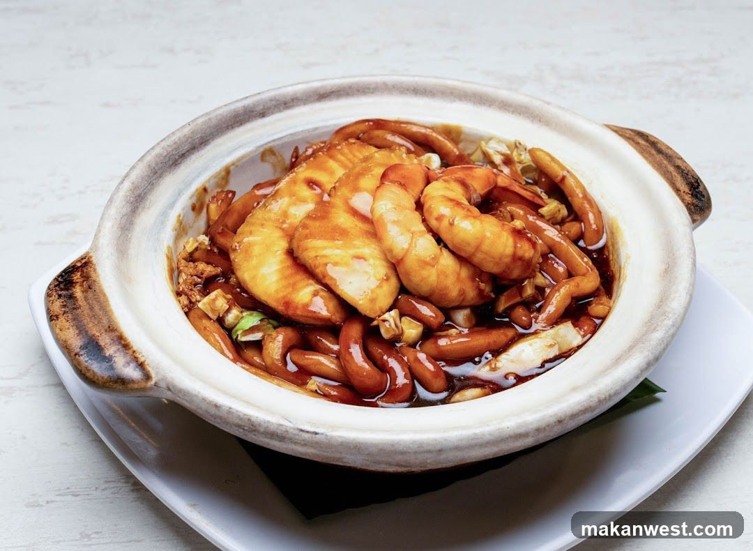 Claypot Dish with Fish and Shrimp