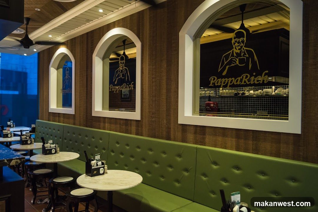 Restaurant Interior with Arched Windows